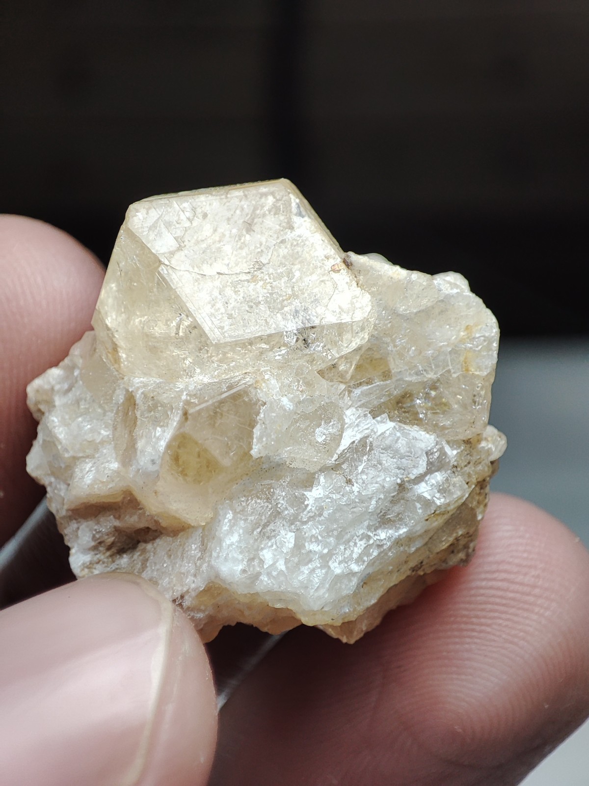 Rare Leuco Garnet Aka (color change) White Grossular Garnet, Crystal-Zagi,Mount.