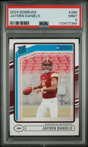 2024 Panini Donruss #389 Jayden Daniels PSA 9