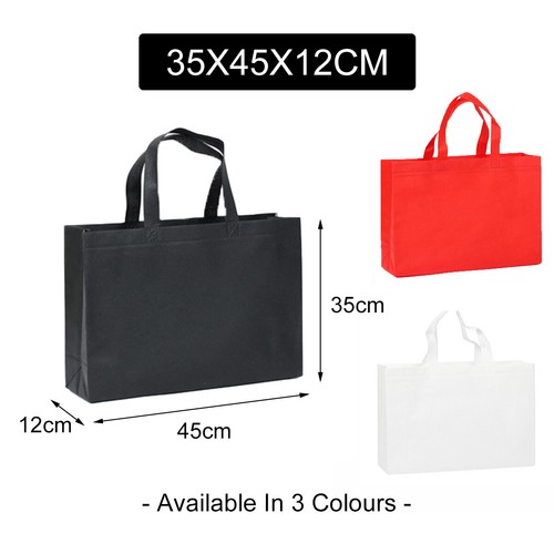 100X Reusable Shopping Bags Tote Bag Washable Eco Friendly Non Woven Folding Bag - Picture 15 of 18