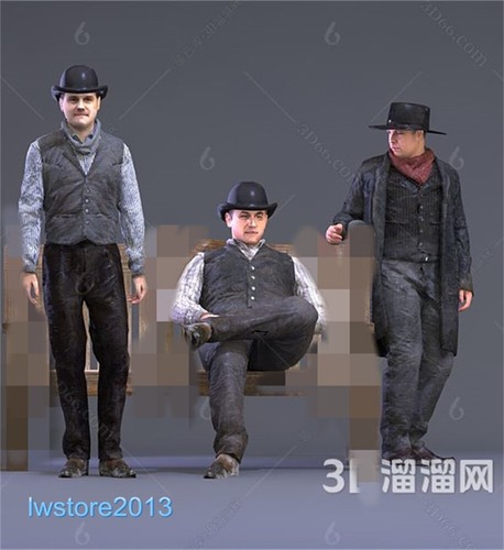 1/64 1/87 1/43 1/18 1/24 Cowboy Man Scene Miniatures Figures Model For Cars Toys - Picture 3 of 8