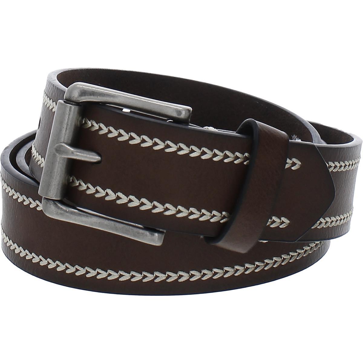 Повседневный мужской ремень из искусственной кожи с вышивкой Sun + Stone BHFO 9371