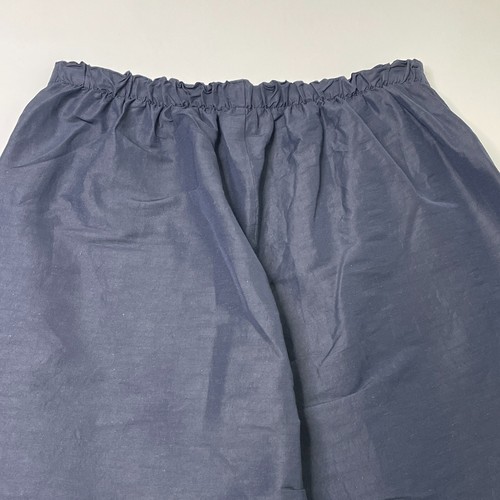 Bryn Walker Cropped Pants Size M Linen Nylon Boho Lagenlook Pull On Blue Gray - Picture 3 of 10
