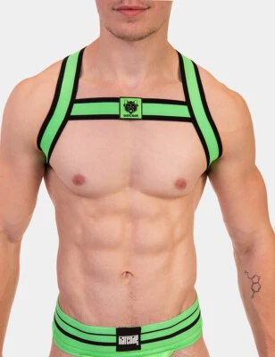 barcode Berlin - Harness COLIN grün XS S M L XL Partywear 91853/602 gay sexy