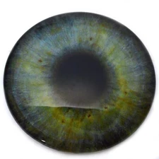 78mm Green Realistic Glass Human Eyes 3 Inch Large Faux Taxidermy Art Olive