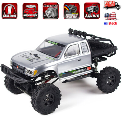 REMO 2.4G 4WD Crawler Off-Road 1/10 RC Truck Racing Hobby Remote Control Car RTR