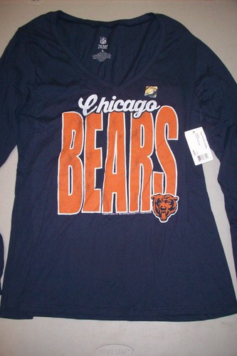 Chicago Bears NFL Women's Touchdown Long Sleeve T-Shirt - Picture 2 of 2