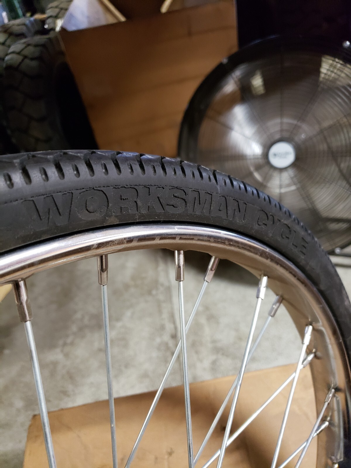 79s Worksman Bike wheel 26X2.00 Rim and Tire