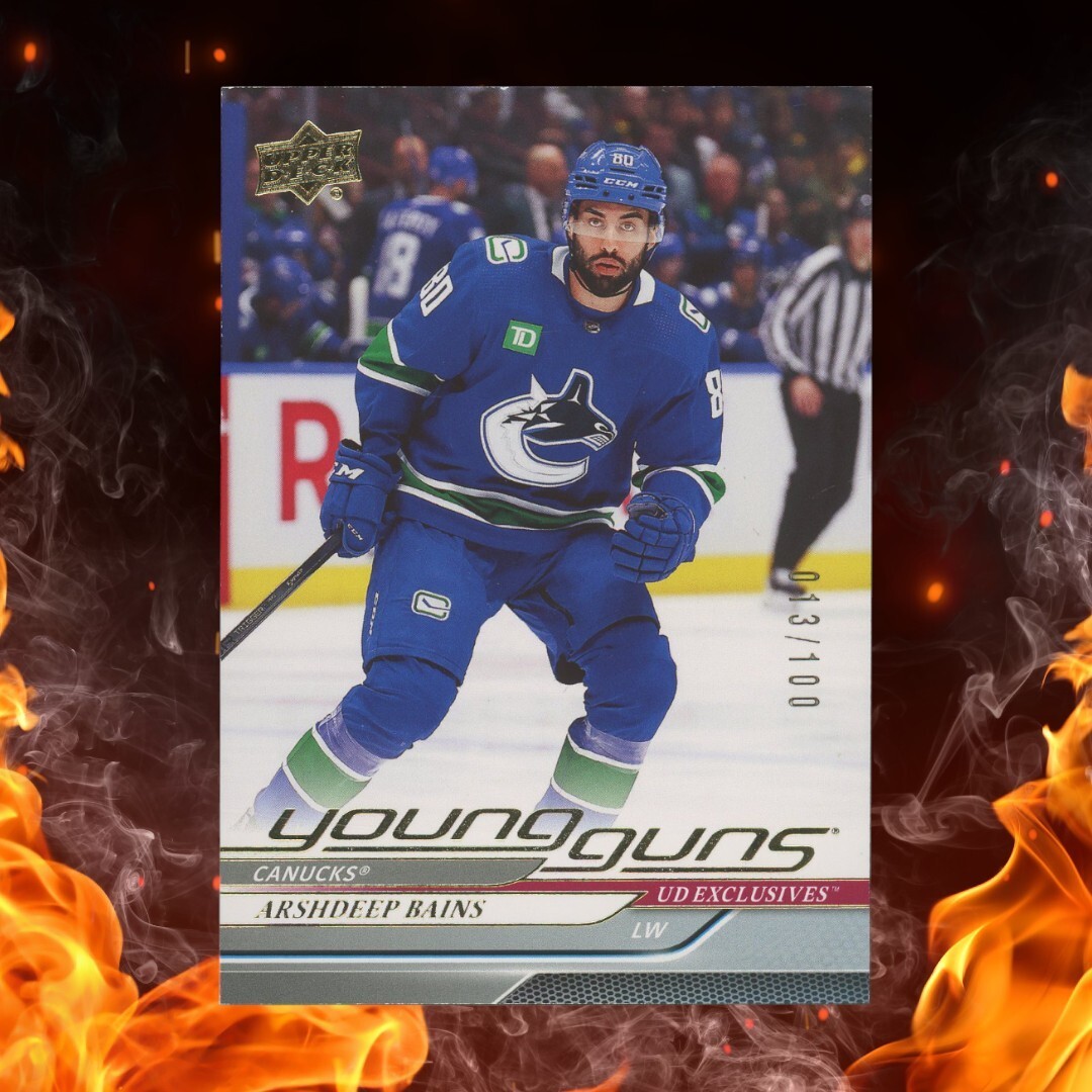 2024-25 Upper Deck ARSHDEEP BAINS Young Guns /100 UD Exclusives #231