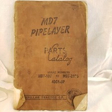 Caterpillar Cat MD7 ~ Manual de catálogo de piezas de capa de tubería 40C1-Up y MD7101-MD72105