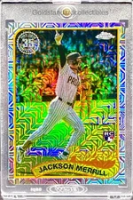 Jackson Merrill RARE ROOKIE MOJO REFRACTOR INVESTMENT SSP TOPPS CHROME ROY MINT