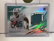 Mike Gillislee 2013 Topps Platinum Card #PRR-MGI Refractor Jersey - Dolphins