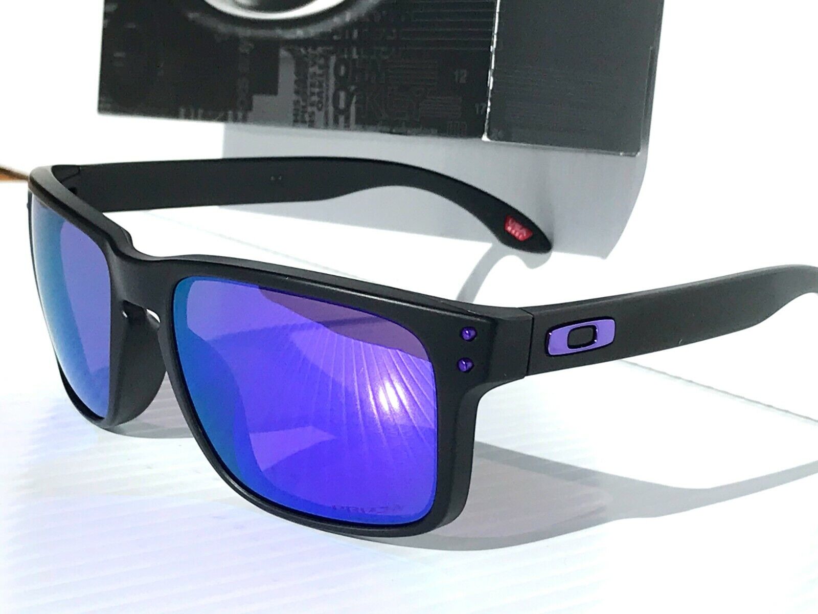 New Oakley HOLBROOK XL 9017-2059 Sunglasses Matte Black w/ Prizm Violet  Iridium