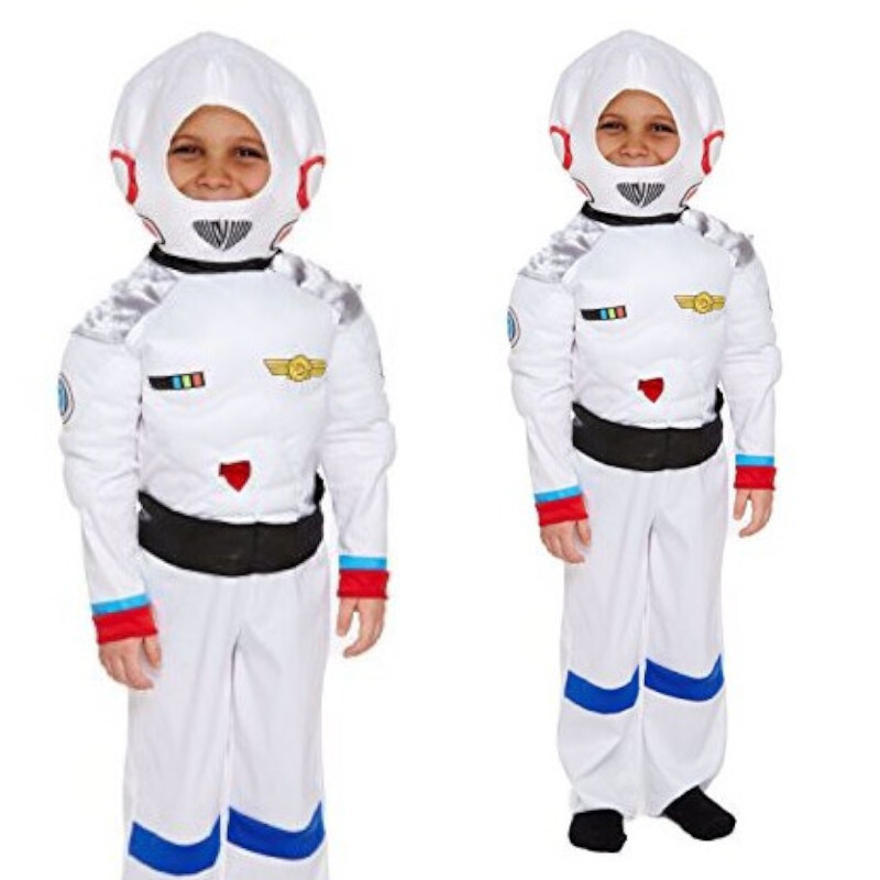 Niños Niñas Niños Astronauta Disfraz Elegante Para Vestir Edad 7-9 Años