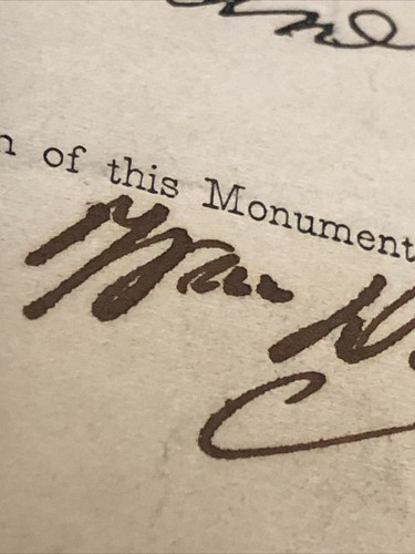 Washington Monument Certificate Of Contribution Historic Receipt Rare William - Picture 9 of 17