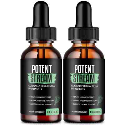 Potent Stream Drops (Pack of 2) Potent Stream Prostate Support Drops (60 ML)