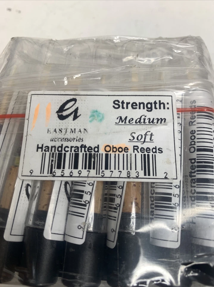 (Pack de 50) Cañas de oboe Andreas Eastman medianas suaves, empaquetadas individualmente Foto 2 de 4