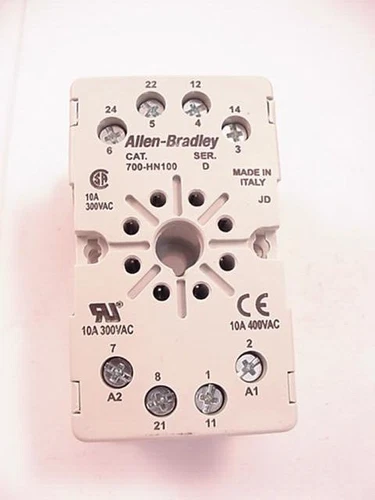 Allen Bradley 700-HN100 Relay Base Socket 8 Pin New Series D Ships on Same Day
