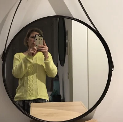 Faux Leather Round Mirror Mirrors Gumtree Australia