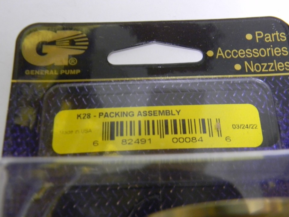 OEM General Pump K28 Kit 28 Pressure Washer Pump Seal Kit with Bras GP ...