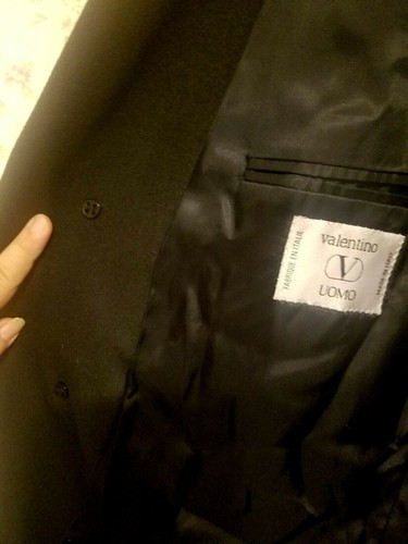 Valentino UOMO Classic Hombre abrigo abotonado; Negro; TALLA M; ITALIA; Invierno/Otoño - Imagen 11 de 12