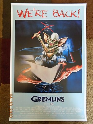 Gremlins Movie Poster Stripe Spike Christmas Horror Creature 11x17