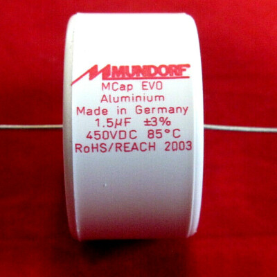 MCap EVO Folienkondensator Mundorf 1,50 µF 450V DC Audio Kondensator
