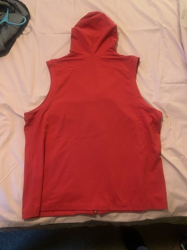 Weekends by Chico's 3 Standard Sz XL-16 Red Sleeveless Hoodie Full Zip 3 Season - Bild 4 von 5