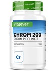 Chromium Picolinate 365 Tabletten für Vegetarier 200mcg Chrom Gesundheit