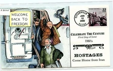 WWLF US COLLINS CACHET FDC CELEBRATE THE CENTURY CTC  3190d  HOSTAGES COME HOME