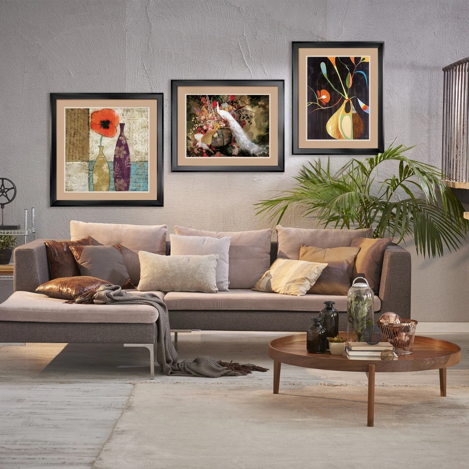 40W"x32H" TRAIN SMOKE de EDVARD MUNCH - DOBLE MATE, VIDRIO y MARCO Foto 2 de 4