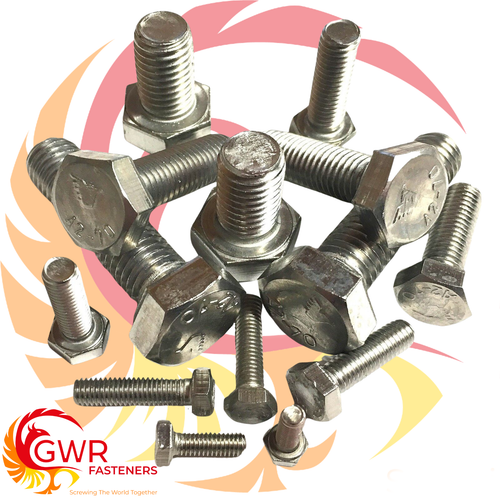 M6 M7 M8 M10 Sechskantkopf Setschrauben - A2 Edelstahl Sechskant Set Schrauben DIN 933 - Bild 2 von 9
