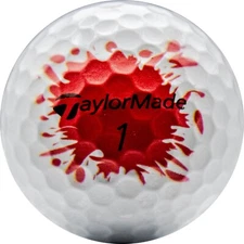 Taylormade TP5 | Blood Splatter | Refinished Golf Balls 12 Pack