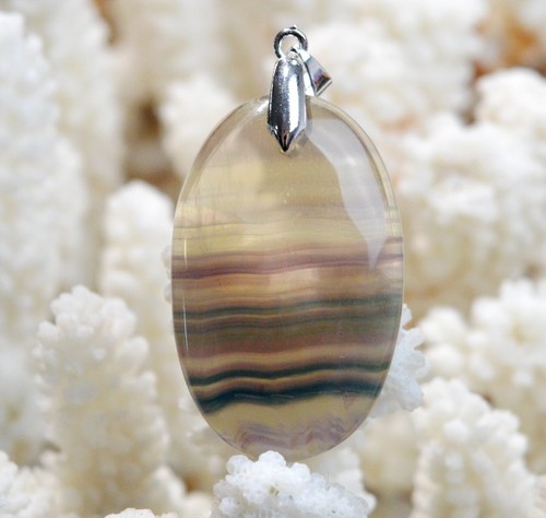 Pendentif Cabochon En Septaria Naturel 59 Carats - Neuf Avec Étiquette - Maroc Ref AQ43