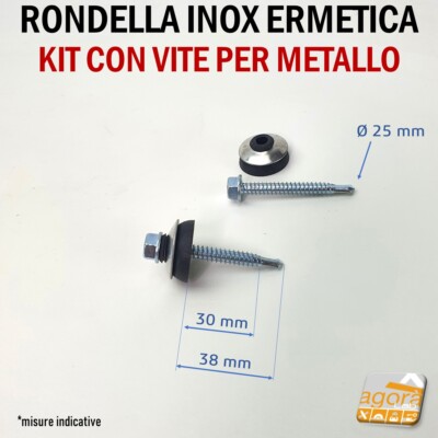 Rondelle Di Tenuta M6 EPDM - 50 Pezzi, Acciaio Inox A2, Per Idraulica - Foto 12