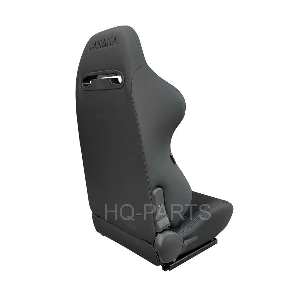 2X TANAKA NEGRO PVC CUERO Y GAMUZA NEGRA ASIENTOS DE CARRERAS AJUSTABLES CHEVROLET!! Foto 4 de 4