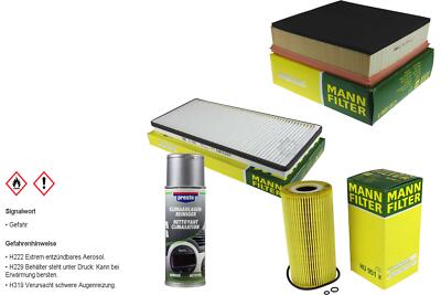 MANN-FILTER Paket + Presto Klima-Reiniger für Mercedes-Benz Sprinter 2-T