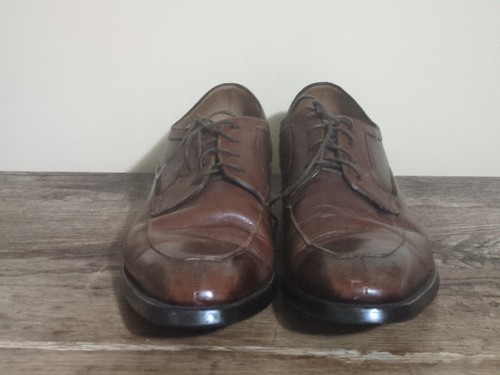 Silvano Sassetti Brown Oxford Made In Italy Leather Shoes Size 9 - 第 3/7 張圖片