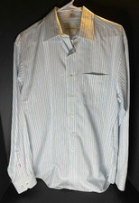 Tommy Bahama Shirt Mens 15.5 34/35 Button Up Long Sleeve Striped Casual Cotton
