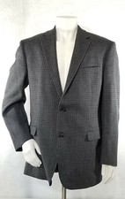 Ralph Lauren blue coat blazer wool Houndstooth pre owned