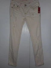 NOBO Womens Ankle Jeans Ivory Colored Various Junior Sizes 1-11 NWT
