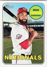 2018 Topps Heritage #585 Brian Goodwin Washington Nationals