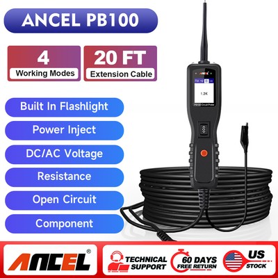 ANCEL PB100 Circuit Tester PowerScan Electrical System Diagnostic Tool 12V & 24V