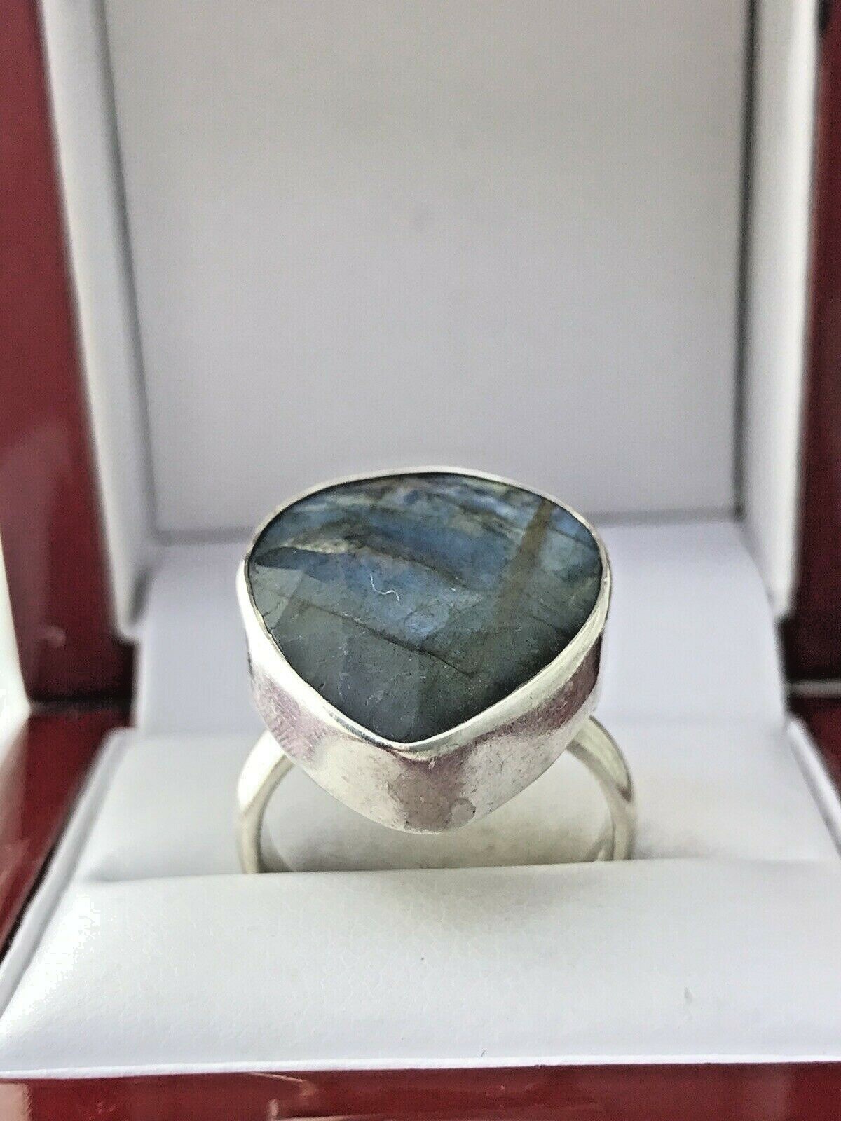 Labradorite Statement Pear Shape Ring Sterling Si… - image 8