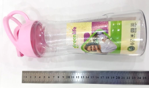 Transparente Trinkflasche Kunststoff Schule alle Altersgruppen fördern Kinder trinken Wasser 650 ML - Bild 6 von 7