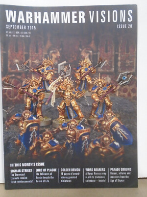 WARHAMMER VISIONS MAGAZINE ISSUE 20 SEPTEMBER 2015 IN MINT CONDITION