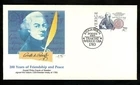 USA & SWEDEN TREATY OF AMITY & COMMERCE FRANKLIN SWEDEN 1983 FLEETWOOD CACHT FDC