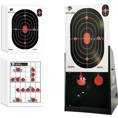 BB Gun Ziel Trap Kugelfang Metall Target mit 10 20 Papierzielen