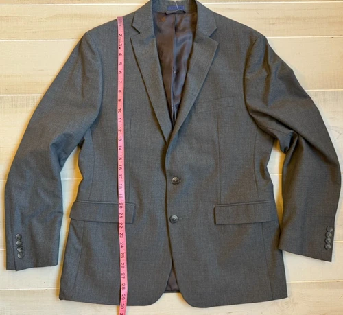 Ryan Seacrest Distinction gray blazer jacket size 42 Reg Men's - product listing photo