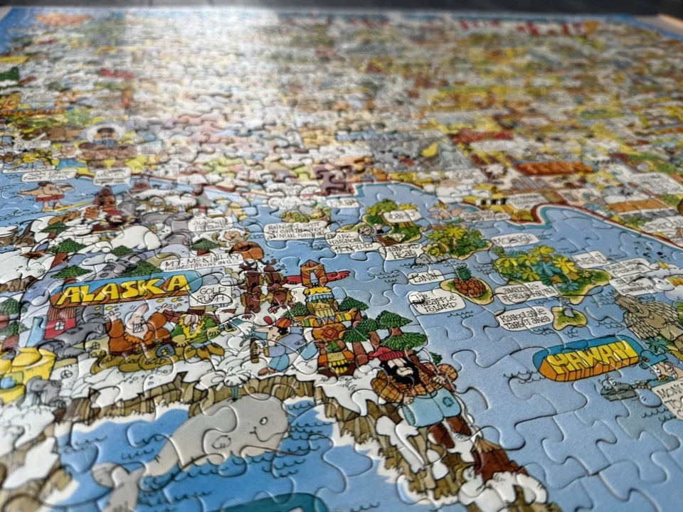 Springbok Puzzle The Good Old U.S. of A COMPLETE 1000 Pieces Vintage USA Jigsaw - Image 4 of 4