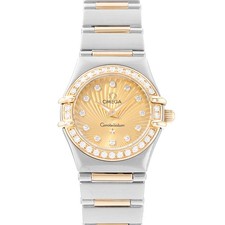 Omega Constellation 111.25.23.60.58.001 22mm Diamonds Yellow Gold Ladies Card